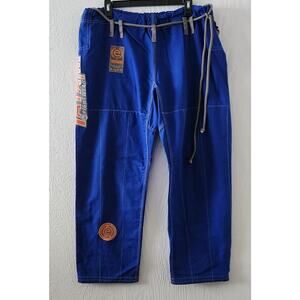 Tatami Fightwear Basic Gi Pants Blue Embroidered A3 Fighting Jiu Jitsu